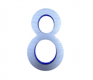 Floating Clear Horizontal LED Sign And Doorbell
